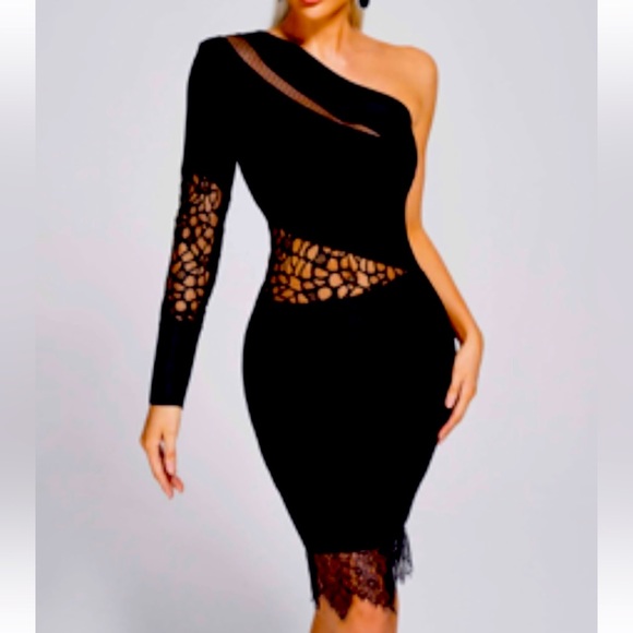 Bella Dress Women BELLA BARNETT Bandage Dresses One Shoulder